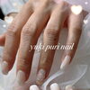 ✨夏✨ホワイト🤍グラデーションネイルon🌺【札幌北区北24条ネイルサロン　yuki puri nail】