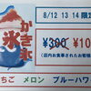 千歳市東郊のカフェ「はるテラス」かき氷100円キャンペーン