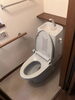 施工前　LIXIL　アメージュ「【千葉市】TOTOピュアレストQR＋ウォシュレット交換と内装リフォームでトイレ空間を一新」