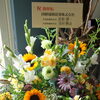 移転祝いに、目を引く生花のアレンジメント（全国発送も承ります）