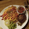 【扶桑町・蓮芯】お子様も大人も大大満足！夢の洋食プレート「オムナポハンバーグ」｜【前日までの要予約】