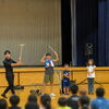 大野小学校の大道芸ショーをお手伝いしました