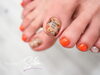 指先まで華やぐ、気分も上がるフットネイル「夏のFlower Foot Nail♪」