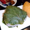古民家カフェほっこりさんで『シソ巻きおにぎり』食べて来ました。