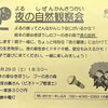 夜の自然観察会　in　えほんの家ゆきぼうし