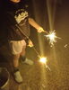 「定休日。ささやか花火会(^O^)🎇」