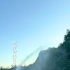 夕方の馬場に水まき♪ 土埃対策も大切な安全管理です