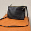 CELINE  黒革ショルダーバッグ