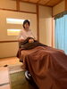 落ち着く畳の部屋でゆったりと「首肩コリにはヘッドスパを」