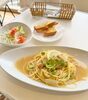 本日のパスタランチ(季節により変わります)「ポムドールのランチ【本日のパスタランチ】爽やかレモンと枝豆のあさりスパ🍋」