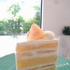 8月いっぱいまで・もものショートケーキのご案内