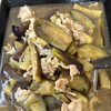 あまやさいのなすを使った豚肉となすの煮物