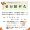 「図書館周辺の自然をたのしむ植物観察会」(10/8)のお知らせ