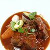 猪脛肉のトマトビール煮込み