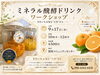 ミネラル発酵ドリンク教室「9月17日開催・オレンジのミネラル発酵ドリンク作りワークショップ」