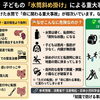 水筒を斜め掛けしたまま走らない・遊ばないために
