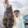 大原沖で釣り上げたヒラメとマハタをお刺身で