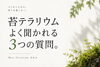 「【尼崎・苔テラリウム】初心者さんからよく聞かれる3つの質問🌿」