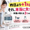 【昨日より1kg増えた…】それ、本当に太った？体重が増える3つの理由
