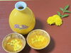 菊の花を浮かべたお酒「お知らせ」