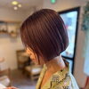 【スタイル紹介】宝塚の美容室で叶える、くすみピンク×ミニボブ