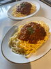 ミートソースパスタです「蕎麦屋の本気まかない！粉から仕込んで製麺機で打つ極太生パスタと濃厚ミートソース🤣」