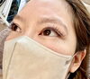 「目尻長めのCカール120本で作る、大人っぽく華やかな目元デザイン」