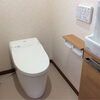 施工事例(トイレ工事）手洗い器を新規で設置したトイレ施工事例です。スッキリした施工事例です。