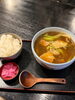 久しぶりののカレー蕎麦とライス。「1995年の創業から育んだ確かな探偵力で必ず「あなた」の抱えたお悩みを解決致します。無理な営業は一切致しません。ご安心下さい。」