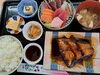 カレイの煮付け＋刺身盛り合わせ定食、小鉢3品付き　　2800円「カレイの煮付け＋刺身盛り合わせ定食のご紹介　2800円（税込）」