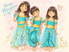 Three Princess「親子でベリーダンス♪プリンセスの衣装で楽しく踊ろう｜和歌山市のベリーダンス教室」