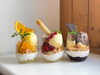 ミニパフェ　スイーツセット「newスイーツ/平日限定お得なスイーツセット/ミニパフェ/今井町カフェ/cafeたまゆら」