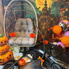 「店内のフォトスポットがハロウィン仕様になりました🎃10月末まで愛犬と特別な記念撮影を楽しめます♪」