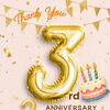 3周年に感謝を込めて