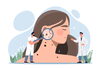 ほくろのイラスト「ほくろ除去はレーザーと手術、どちらがいい？傷跡はどうなる？」