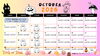 「10月の営業カレンダー♪ 通常時間＆ハロウィンのお楽しみ」