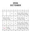 10月の営業日程のお知らせ📢