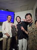 中央がタンロン君、右がオーナーママ相馬。「ベトナム出身の演歌歌手タンロン君♪遊びに来てくれました。」