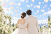 幸せな新郎新婦「未来に残るステキな日のために」