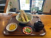 「本日お昼のみ特別営業いたします！豪快な「穴子天丼定食一匹丸揚げ」など通常のランチメニューをご用意しております」