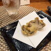 【小樽・花園】今週の一品は、シイタケブルーチーズ。しいたけとブルーチーズの天ぷら