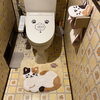 店内のトイレが猫ちゃん仕様に大変身🐱🐾明るく楽しい空間になりました✨