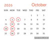 赤マルがお休みです。「10月のお休み」