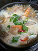 「あふれる魚介の旨みと濃厚な味噌のコクが染み渡る해물된장찌개（海鮮味噌チゲ）」