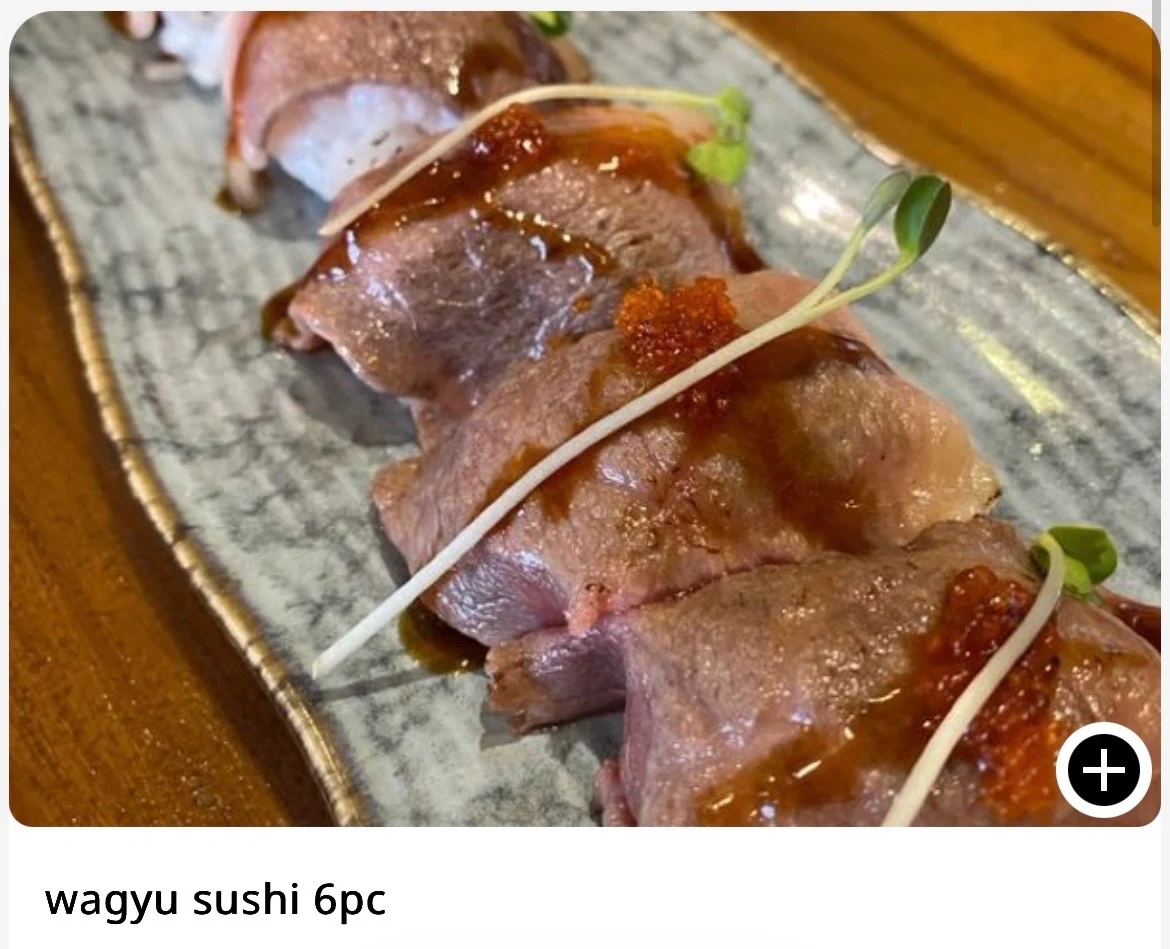 Món nhất định nên thử tại UMAI: Takana Kyushu, cải thìa và Wagyu Nigiri!