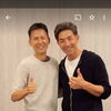 ３年前、５０歳で夢のボディコンテストへ（写真は、第２回、千歳ボディメイクイベントの打ち上げ、GG佐藤さんと）