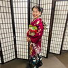 問屋町レンタル着物TUZUMI　お母さまの振袖を受け継ぎご友人の結婚式へ｜着付けとヘアセットのお支度