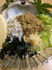 「繊細な身の甘みと濃厚なコクが重なる、ワタリガニのむき身とカニ味噌」