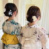 着崩れにくく似合わせにこだわった浴衣着付け＆ヘアセット☆