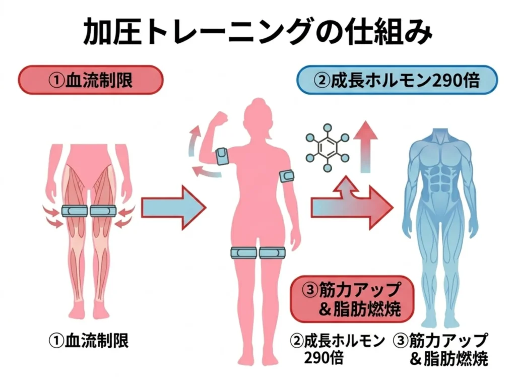 以前、自分で買って家で加圧トレしてました。
